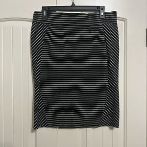 Toad&Co Black and White Knee-Length Pencil Skirt